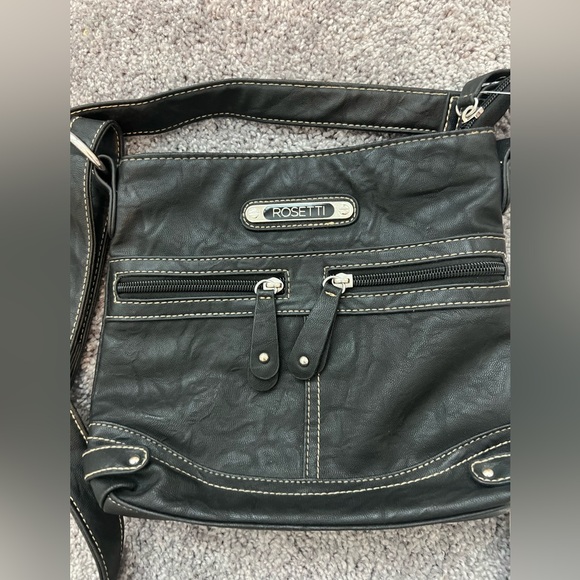 Rosetti Black “SAGE” Handbag/crossbody with Silver Accents NWT & earrings NWT - Picture 4 of 13